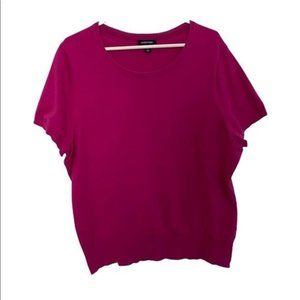 Lands End Short Sleeve Light Weight Sweater Size 18